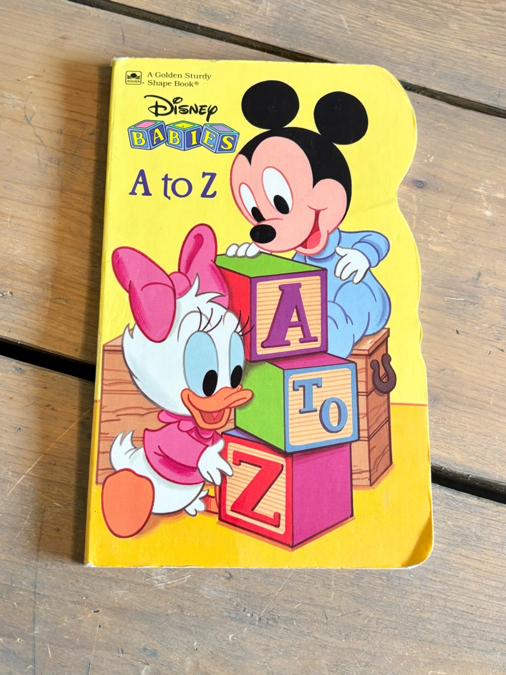 Vintage 1989 Disney Baby A to Z Board Book